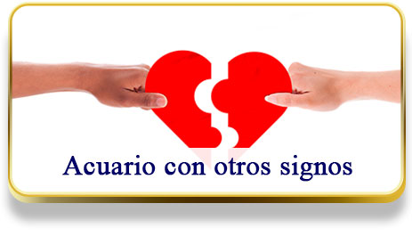 Acuario con otros signos